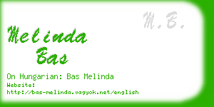 melinda bas business card